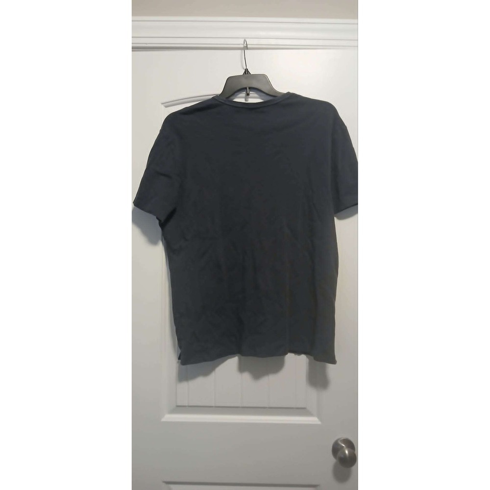 Banana Republic Luxe Touch Performance Tee Mens XXL Navy Blue Ribbed Cotton Tee - Picture 2 of 3
